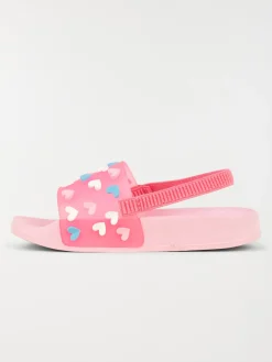 Claquette motif coeur fille (24-30)