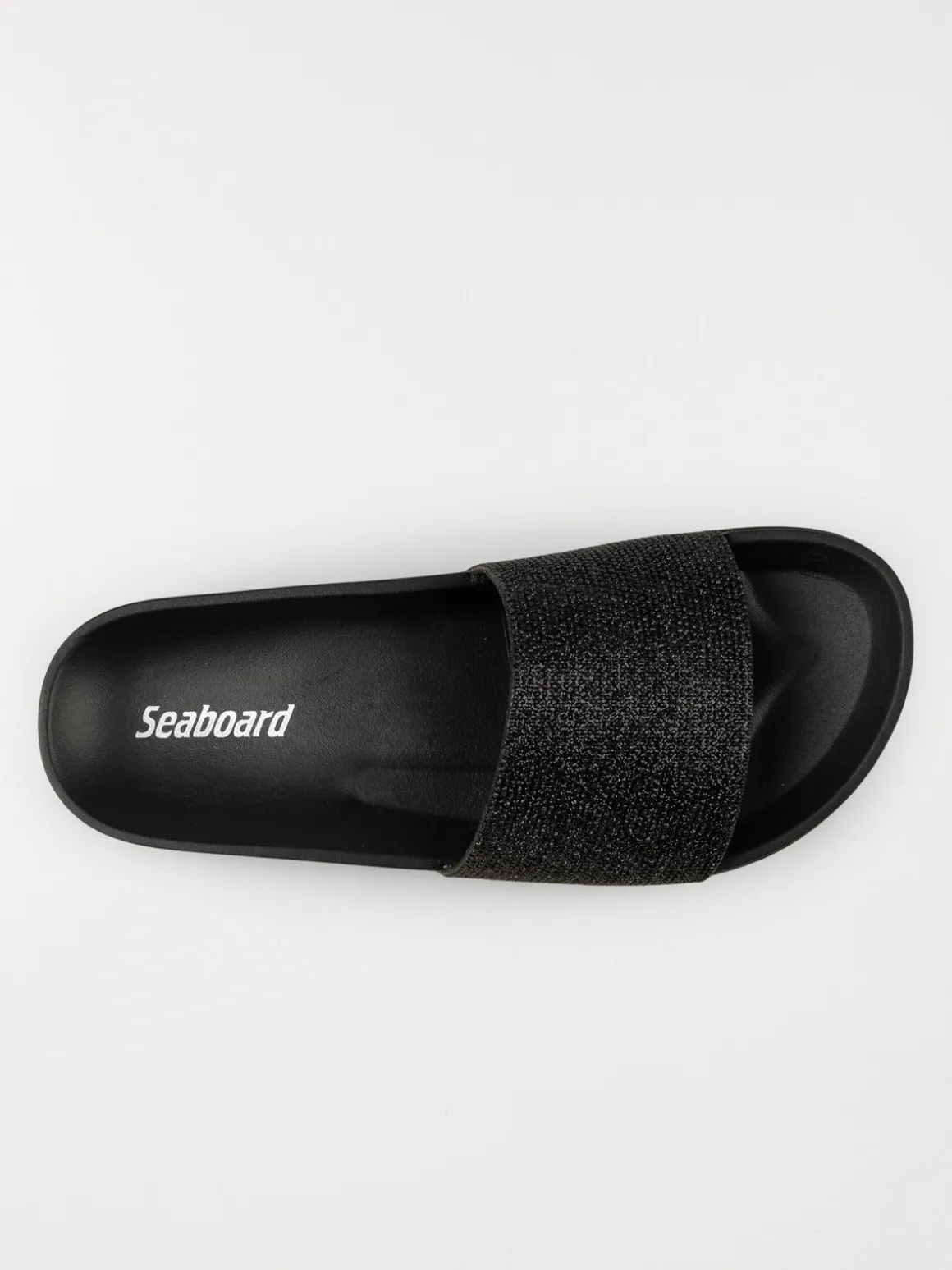 Claquette strass noire femme (36-41)