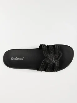Claquettes noires femme (36-41)