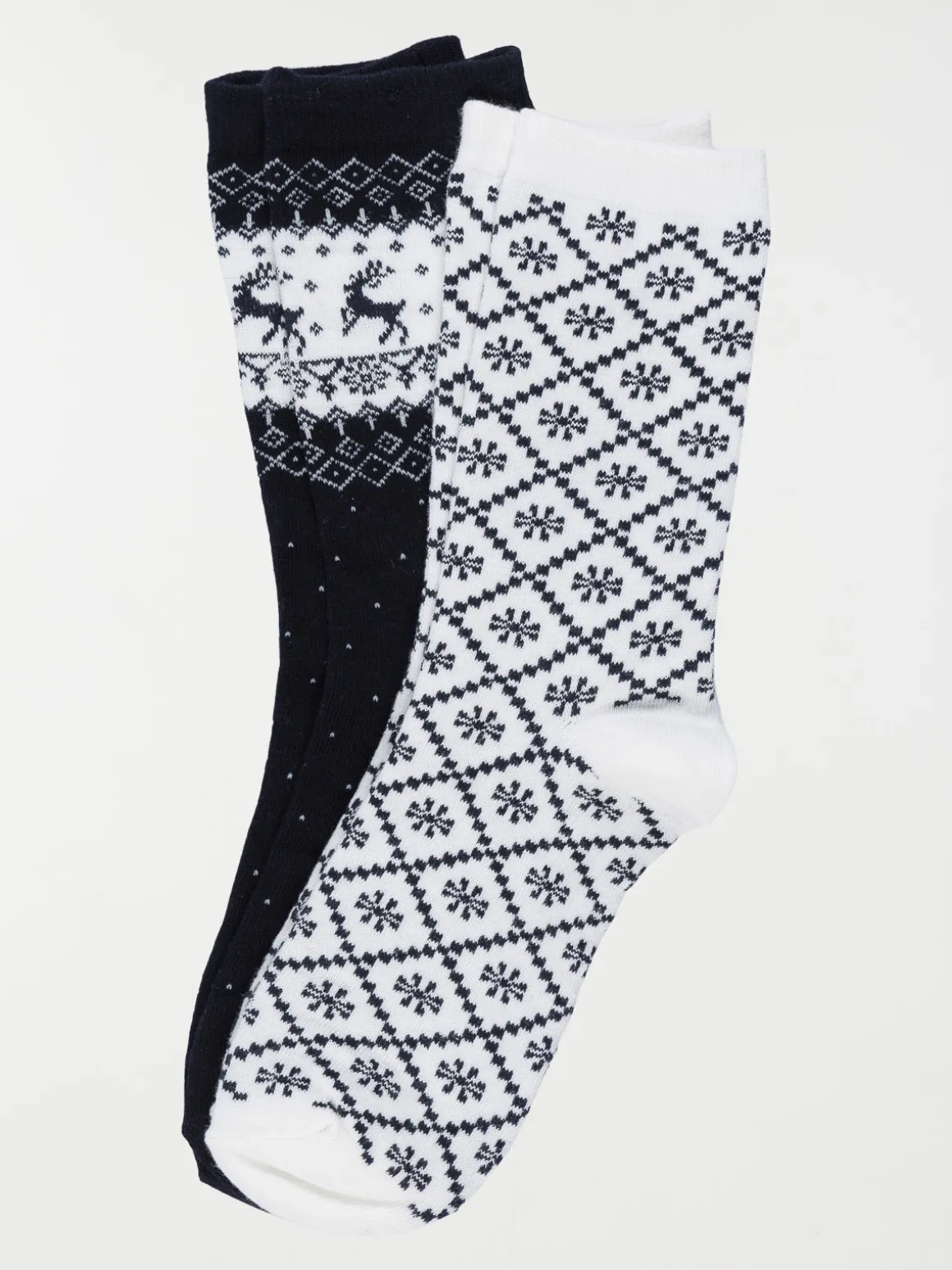 Coffret chaussettes de Noël navy femme