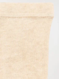 Collants chauds bébé beige clair