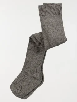 Collants chauds bébé gris anthracite