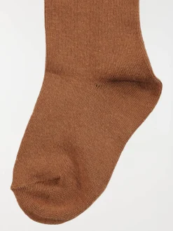 Collants chauds fille camel