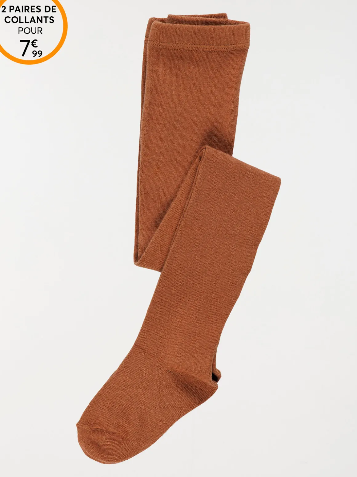 Collants chauds fille camel