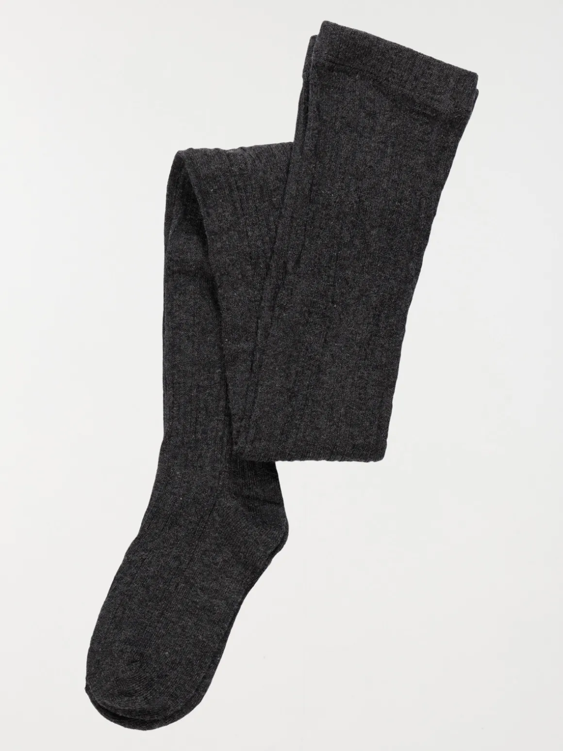Collants chauds torsadés fille gris