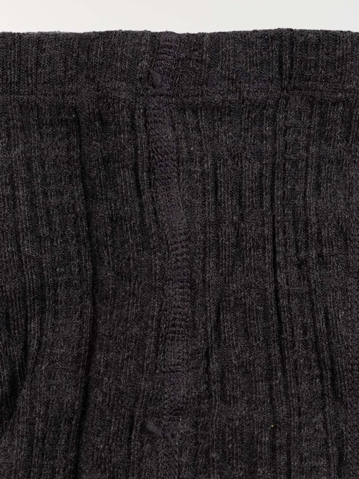 Collants chauds torsadés fille gris