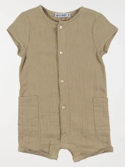 Combinaison boutonnée garçon (3-24M)