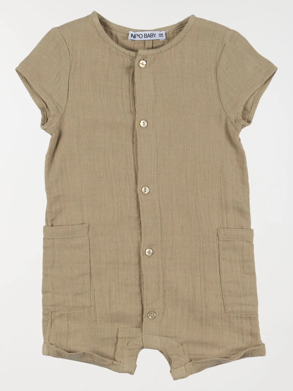 Combinaison boutonnée garçon (3-24M)