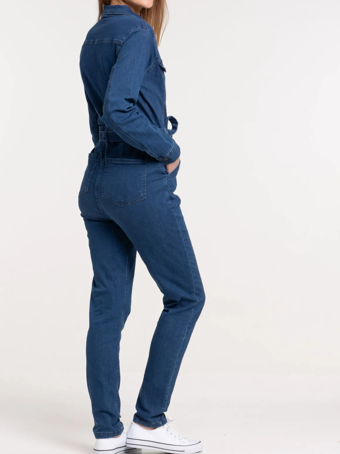 Combinaison denim stone femme