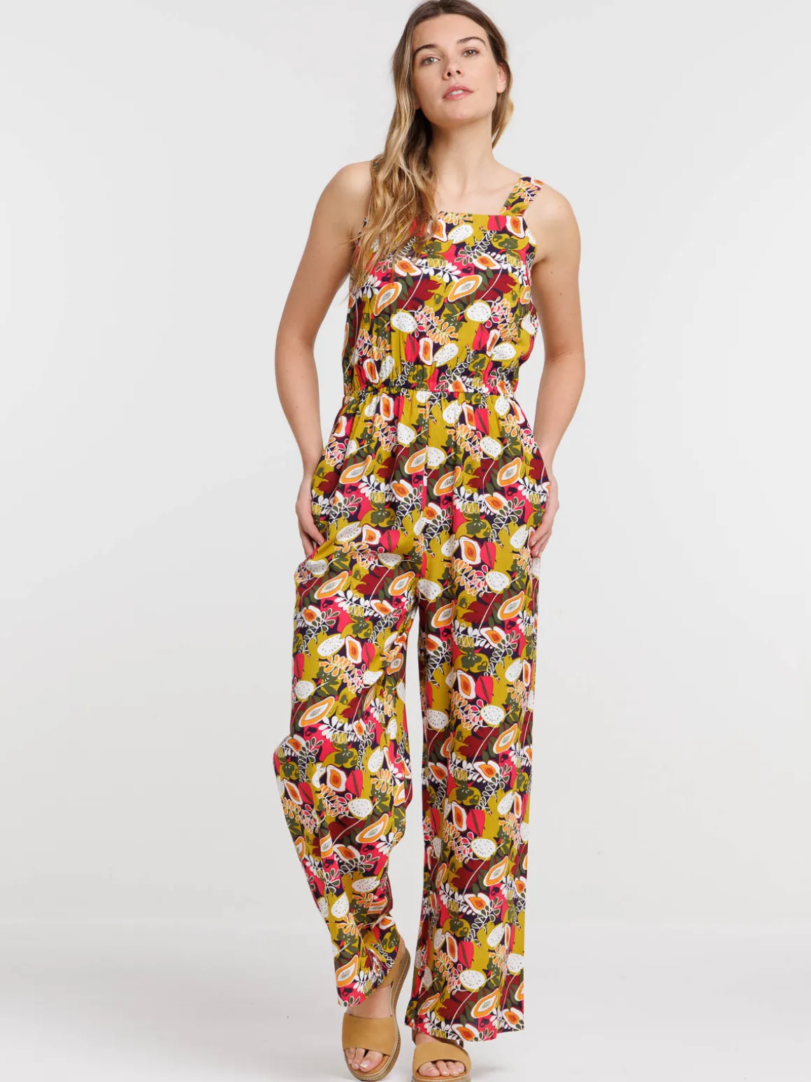Combipantalon imprimée femme