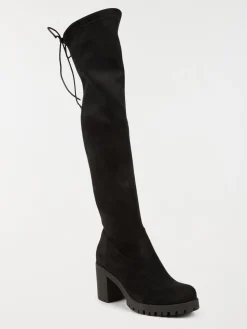 Cuissardes noires lacées femme (36-41)