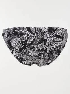 Culotte de bain motif feuillage femme
