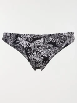 Culotte de bain motif feuillage femme