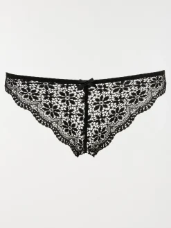 Culotte dentelle noire femme (S-XL)