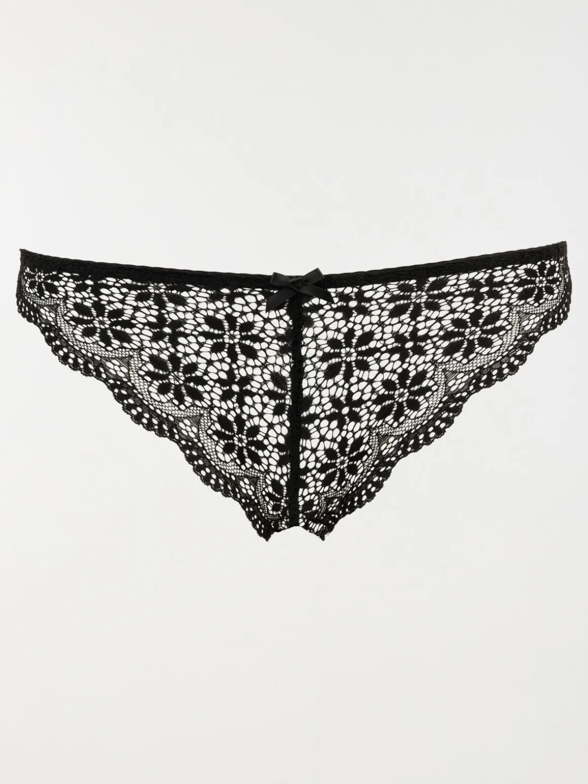 Culotte dentelle noire femme (S-XL)