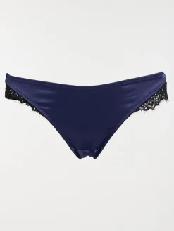 Culotte satinée et dentelle femme (S-XL)