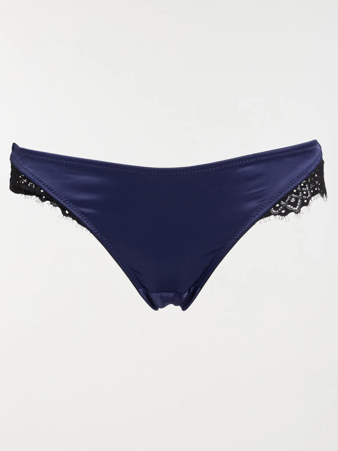 Culotte satinée et dentelle femme (S-XL)