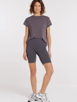 Cycliste de sport gris foncé femme