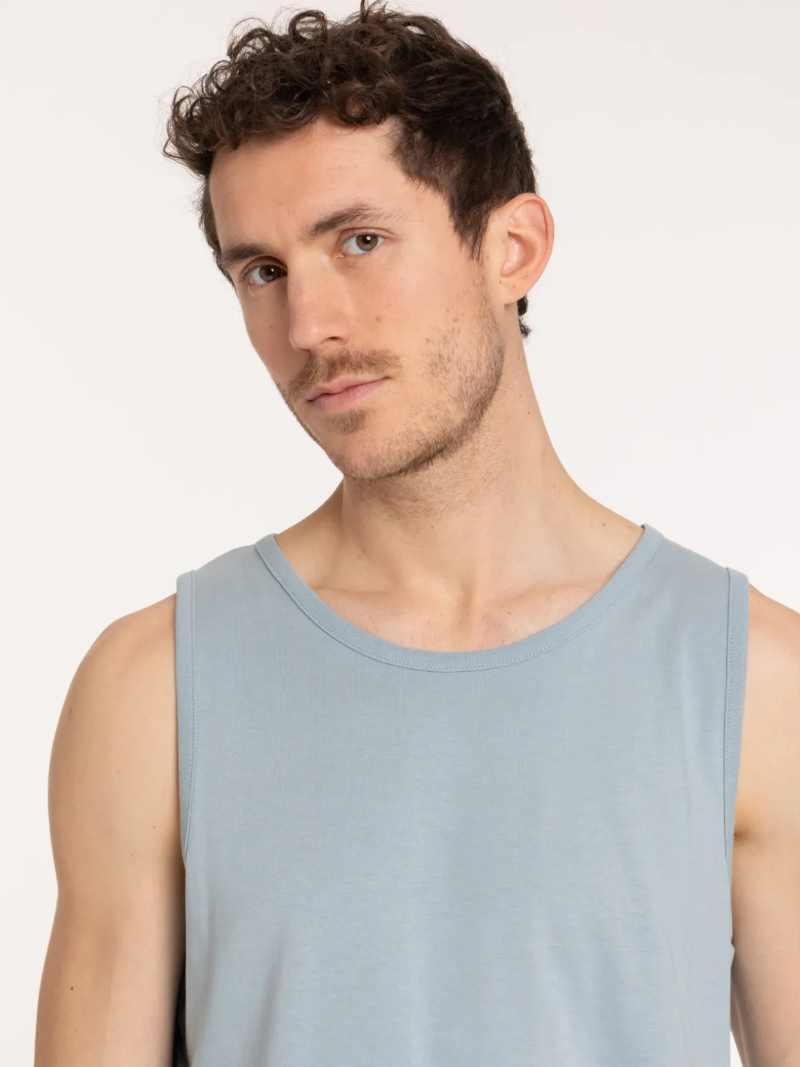Débardeur basique ardoise clair homme