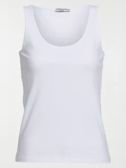 Débardeur basique blanc femme