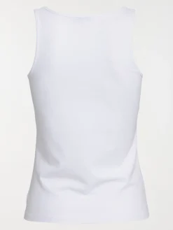 Débardeur basique blanc femme