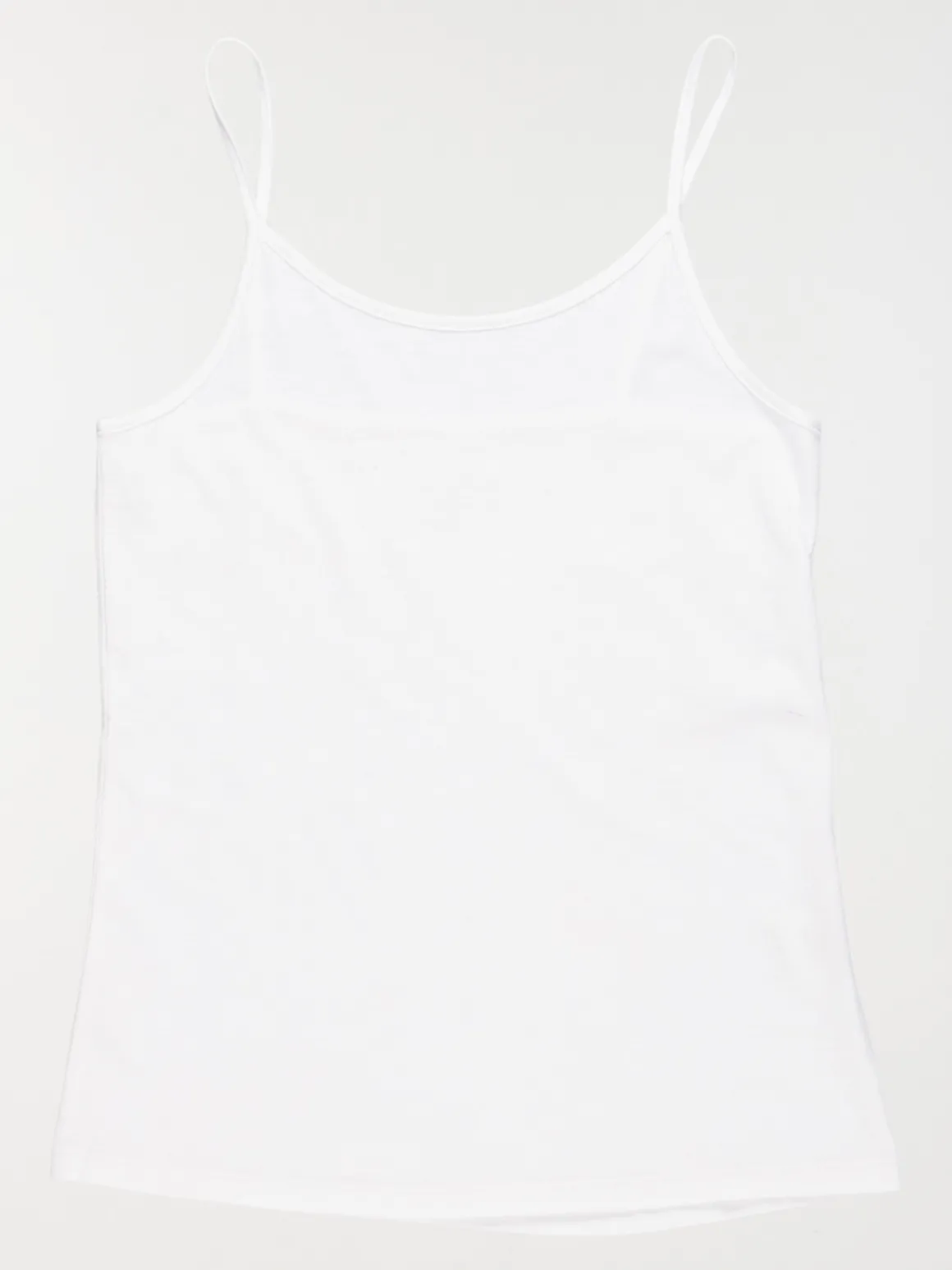 Débardeur basique blanc fille (XXS-M)