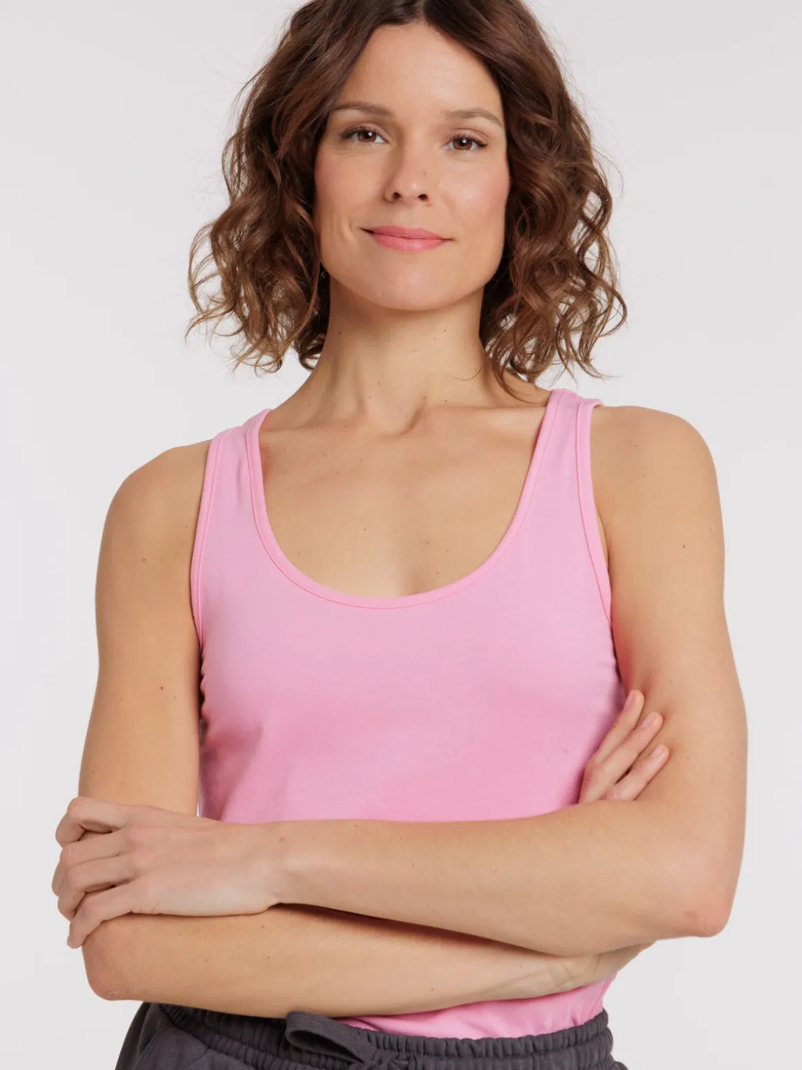 Débardeur basique bubble pink femme