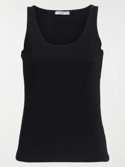 Débardeur basique noir femme
