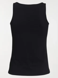 Débardeur basique noir femme