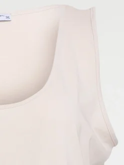 Débardeur beige grande taille femme