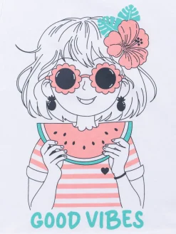 Débardeur blanc fille (3-12A)