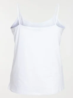 Débardeur blanc grande taille femme
