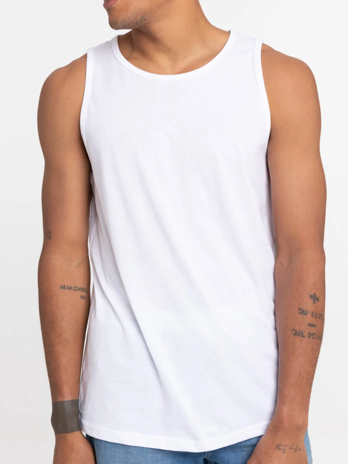 Débardeur blanc homme