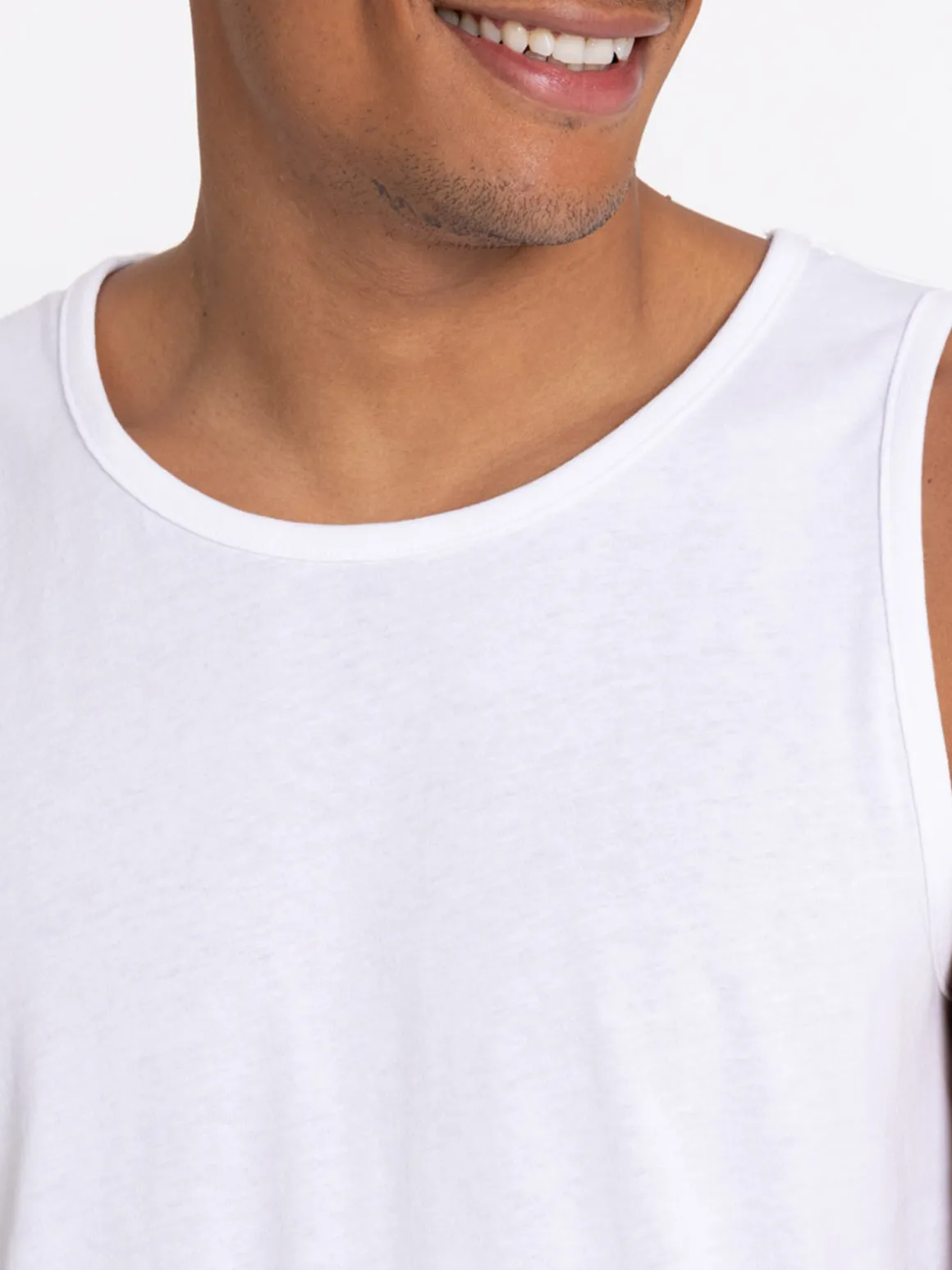 Débardeur blanc homme