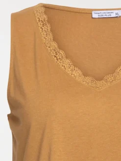 Débardeur caramel grande taille femme