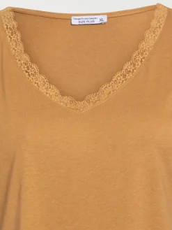 Débardeur caramel grande taille femme