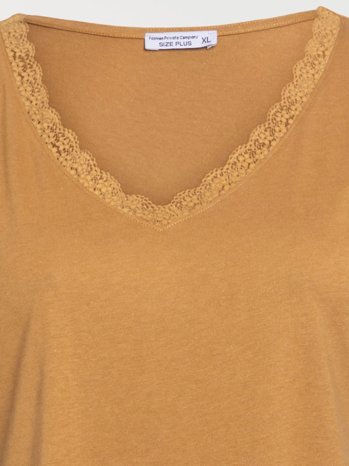 Débardeur caramel grande taille femme