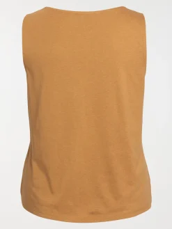 Débardeur caramel grande taille femme