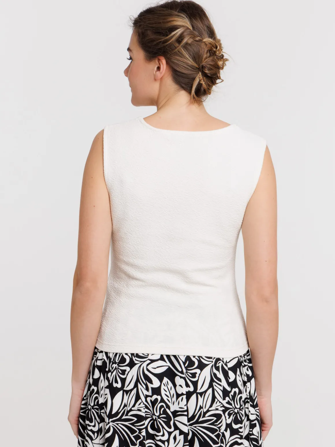 Débardeur col carré femme