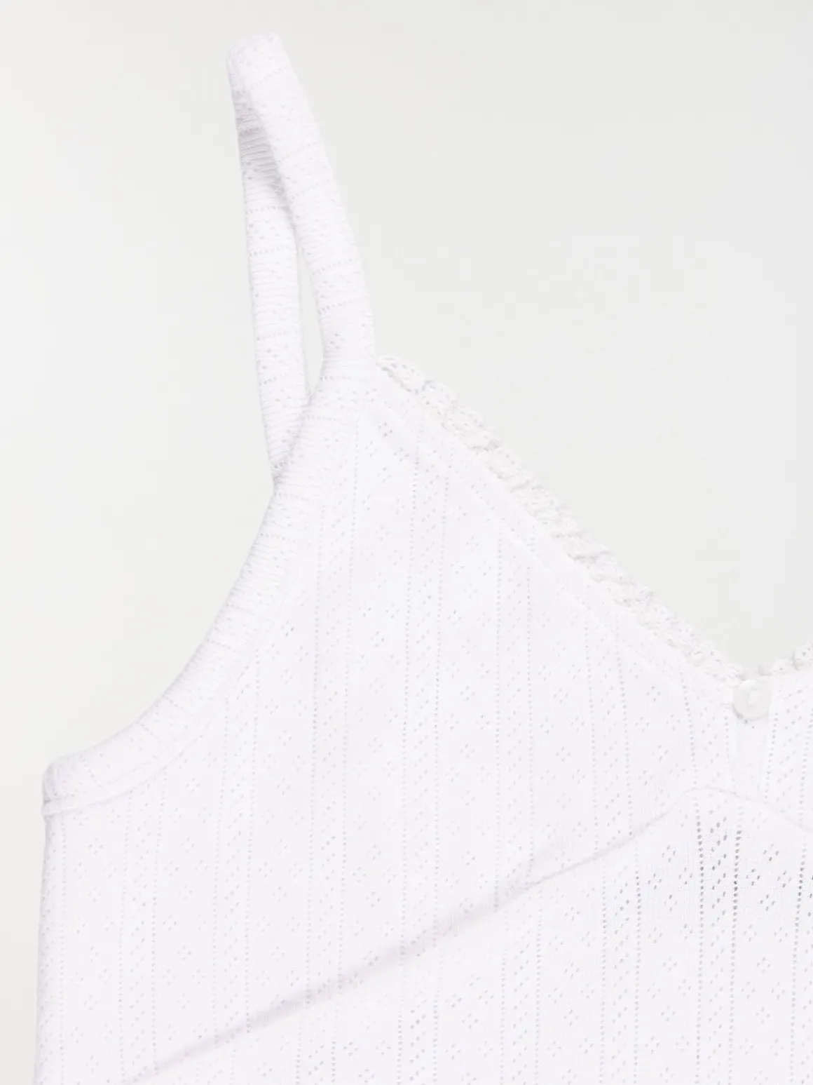 Débardeur col V dentelle fille (XXS-M)