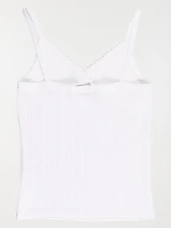 Débardeur col V dentelle fille (XXS-M)
