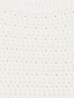 Débardeur crochet écru fille (3-12A)