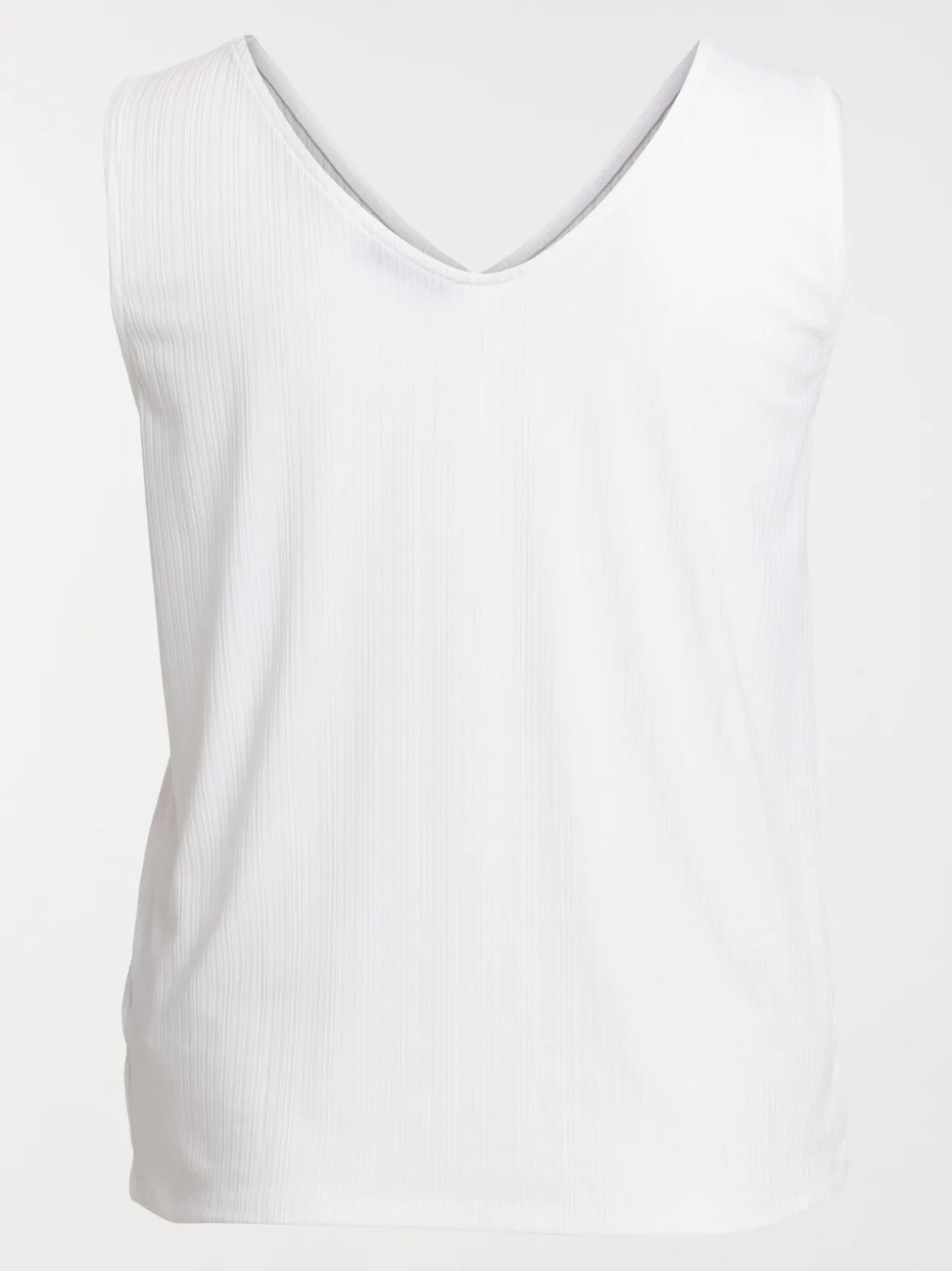 Débardeur écru grande taille femme