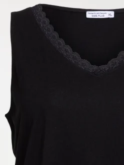 Débardeur dentelle grande taille femme
