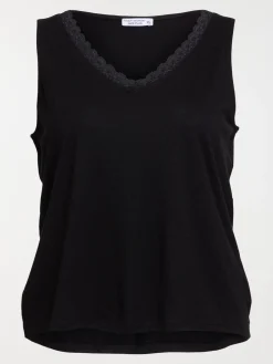 Débardeur dentelle grande taille femme