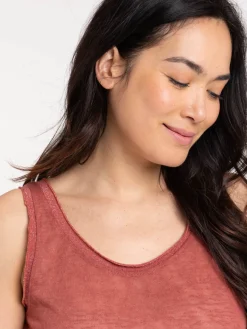 Débardeur femme marsala
