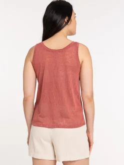 Débardeur femme marsala