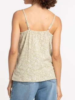 Débardeur motif double gaze coton femme