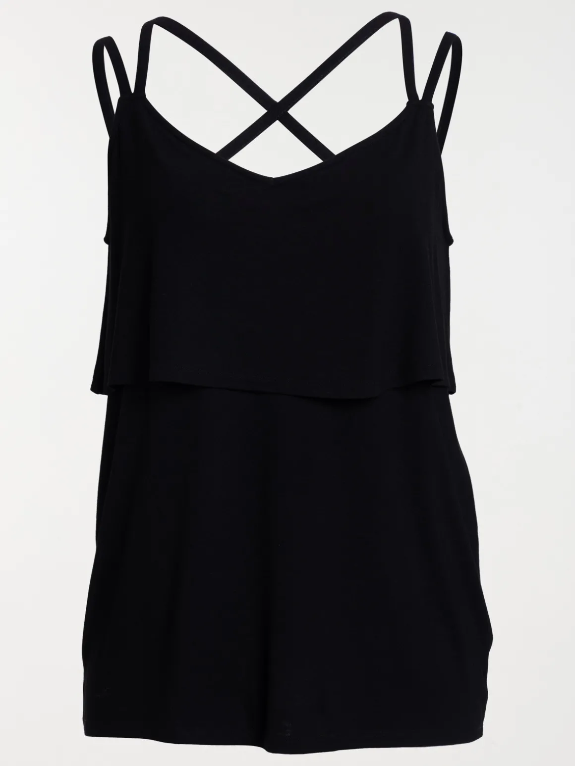 Débardeur noir grande taille femme