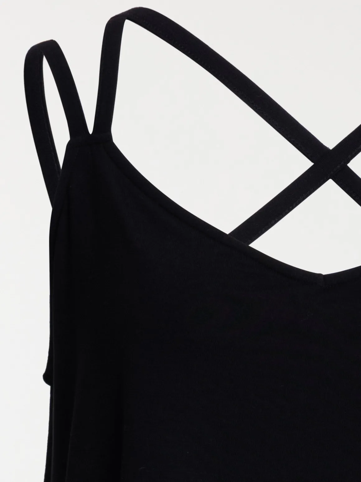 Débardeur noir grande taille femme